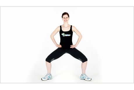 Wide Squat/Kniebeuge im breiten Stand