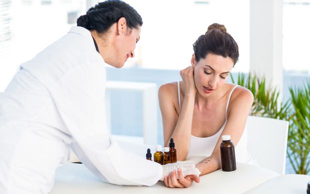 Durchführung eines Allergietests