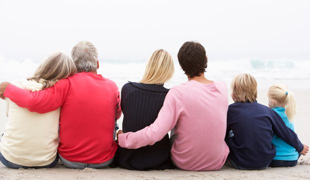 drei Generationen Familie