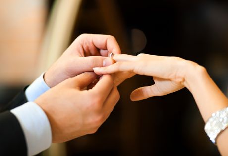 Die Trauung des Brautpaares