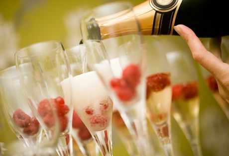 Der Sektempfang - die Agape