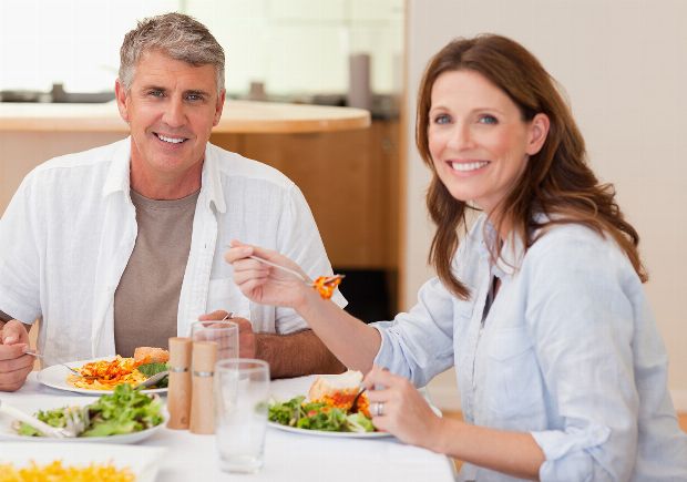 Gemütliches Abendessen