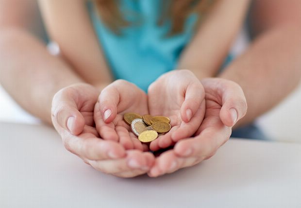Geld in Kinderhänden