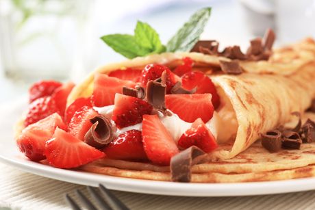 Erdbeercrepes