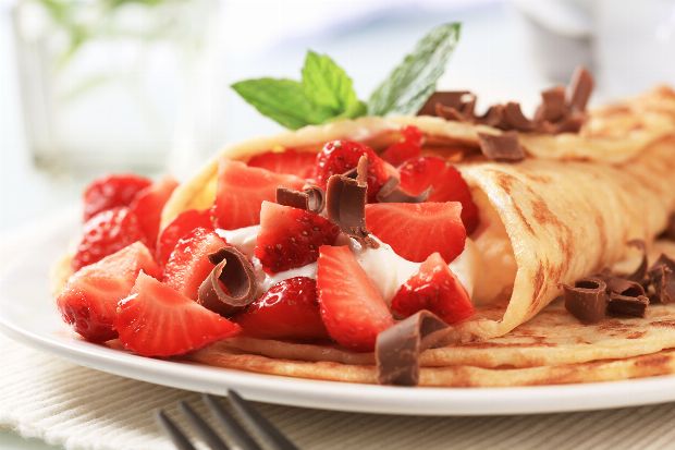 Erdbeercrepes