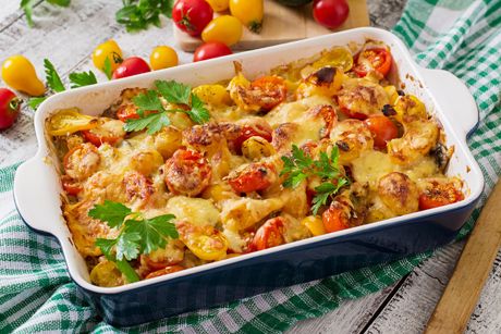 Tomaten-Zucchini-Auflauf