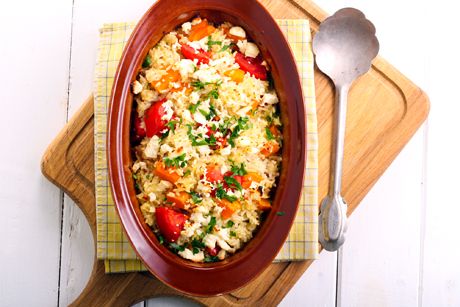 Tomatenreis gratiniert