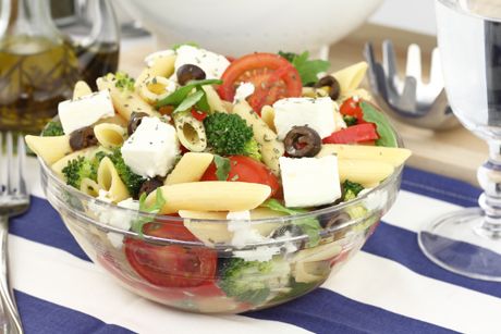 Nudelsalat mit Schafkäse