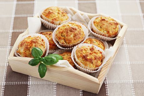 Muffins mit Schinken