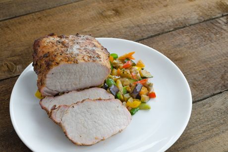 Schweinefilet mit Gemüse