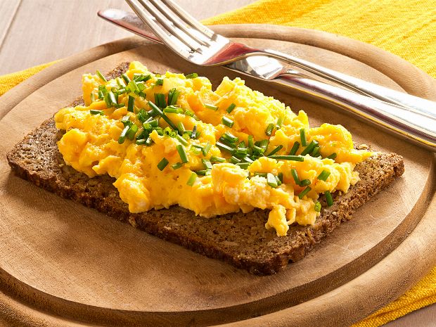 Rührei mit Krabben