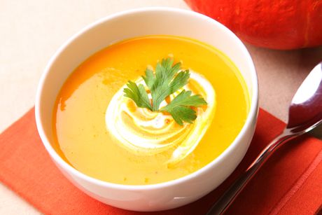 Kürbissuppe mit Kokos