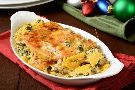 Erdäpfel-Spinat-Auflauf