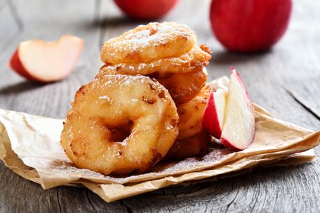 Gebackene Apfelringe