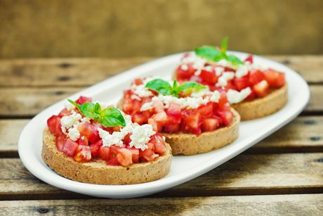 Bruschetta mit Ziegenkäse