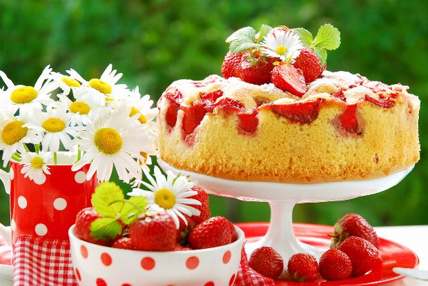 Erdbeerkuchen