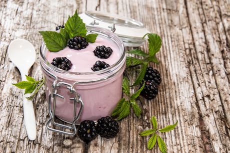 Brombeercreme mit Zitrone