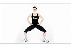 Wide Squat/Kniebeuge im breiten Stand