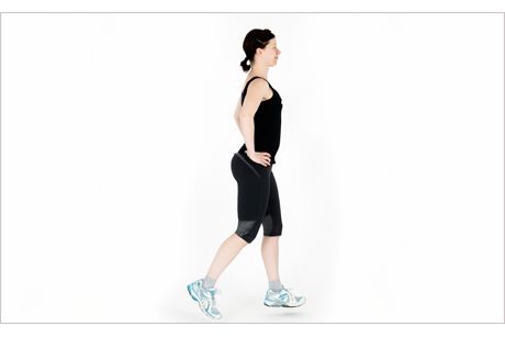 Lunges gesprungen