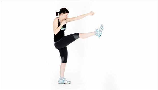 Spezialkick Front Kick und back Kick