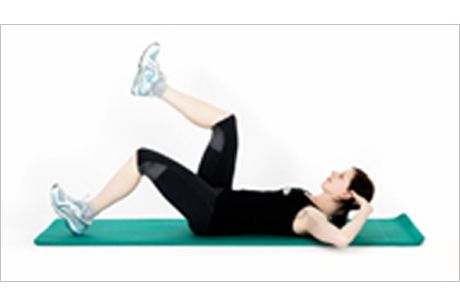 Beine senken in Rückenlage