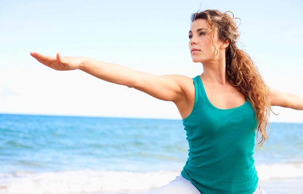 Yoga Übung Krieger Yoga Übung Krieger