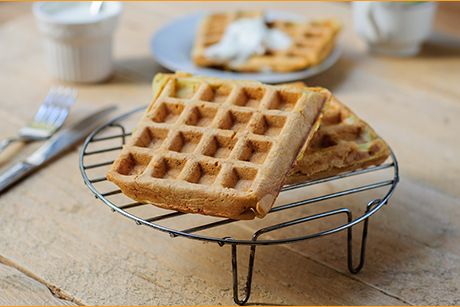 vegetarische Gemüsewaffeln