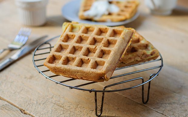 vegetarische Gemüsewaffeln
