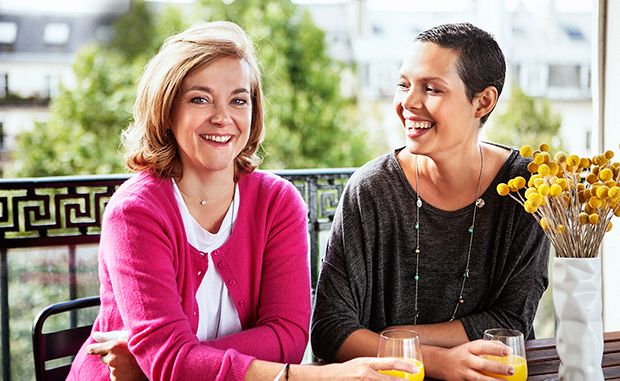 Angehörige und Krebspatientin