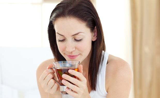 Tee trinken Stillzeit